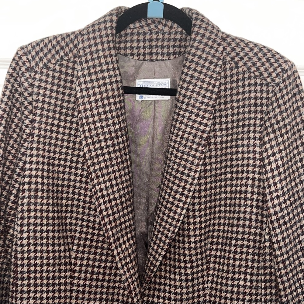 Vintage Pendleton Women's Blazer Made in USA, 100% Pure Virgin Wool - Picture 3 of 8